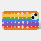 RAINBOW DOT STRIPES Case-Mate iPhone CASE (Achterkant (horizontaal))