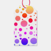 Rainbow Dotted Happy Birthday Cadeaulabel (Achterkant)