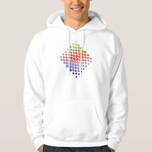 Rainbow Dotted Hoodie (Voorkant)