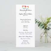 Rainbow Double Hearts, het huwelijksprogramma Programma (Staand voorkant)