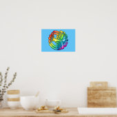 Rainbow Dove of Peace Poster (Keuken)