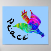 Rainbow Dove Peace Poster (Voorkant)