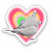 Rainbow Doves Sticker (Voorkant)