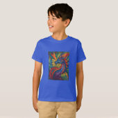 Rainbow Dragon Adventure T-Shirt graphique pour en (Devant entier)