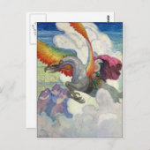 Rainbow Dragon Briefkaart (Voorkant / Achterkant)