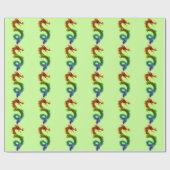 Rainbow Dragon Cadeaupapier (Vlak)