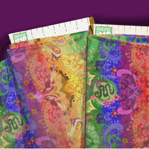 Rainbow dragon damask gay pride vlag kleuren stof