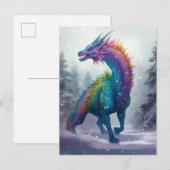Rainbow Dragon Dans La Carte Postale Art Imaginair (Devant / Derrière)