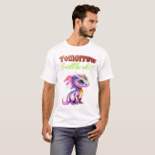 Rainbow Dragon Design - 'Morgen komt alles goed T-shirt (Voorkant volledig)