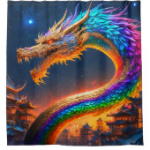 Rainbow Dragon Douchegordijn (Voorkant)