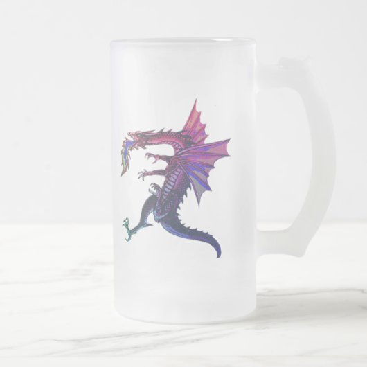 Rainbow Dragon Matglas Bierpul (Rechts)