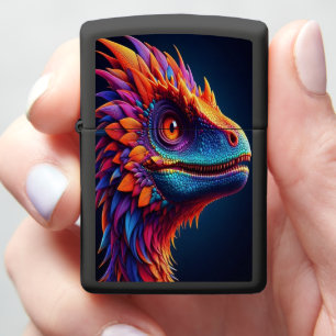 Rainbow Dragon Raptor Portret