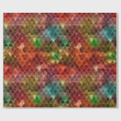 Rainbow Dragon Scales Cadeaupapier (Vlak)