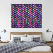 Rainbow Dragon Scales Canvas afdrukken (Insitu (Slaapkamer))