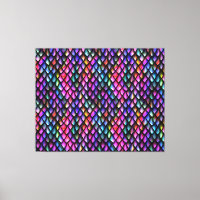 Rainbow Dragon Scales Canvas afdrukken