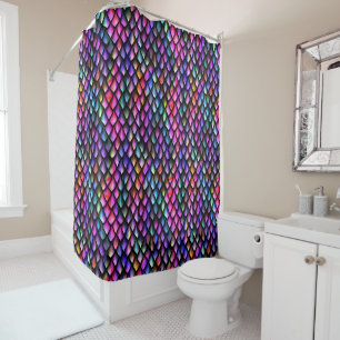 Rainbow Dragon Scales Douche rideau