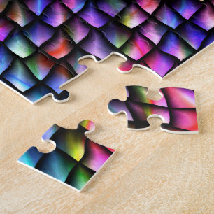 Rainbow Dragon Scales Jigzaag Puzzle Legpuzzel