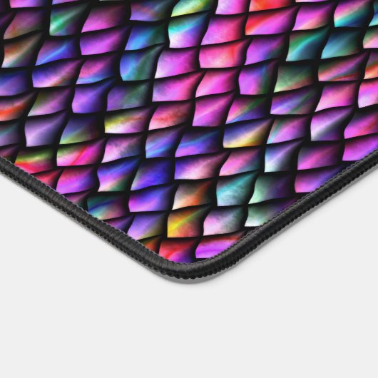 Rainbow Dragon Scales Mat du bureau (Coin)