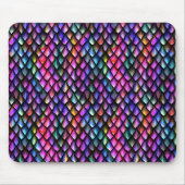 Rainbow Dragon Scales Mousepad Muismat (Voorkant)