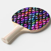 Rainbow Dragon Scales Ping Pong Paddle Tafeltennisbatje (Voorkant Gekanteld)