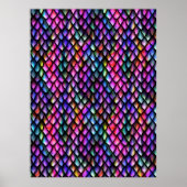 Rainbow Dragon Scales Poster (Voorkant)