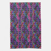 Rainbow Dragon Scales Serviette de cuisine (Vertical)
