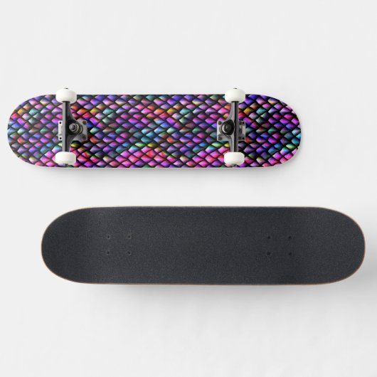 Rainbow Dragon Scales Skateboard (Horz)