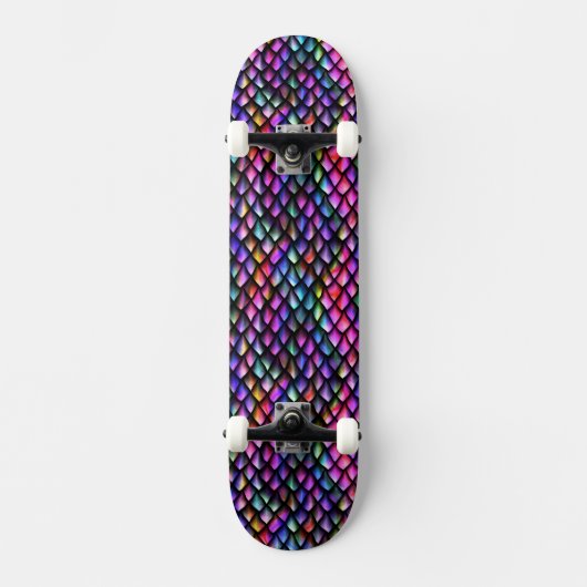 Rainbow Dragon Scales Skateboard (Recto)