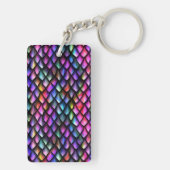 Rainbow Dragon Scales Sleutelhanger (achterkant)