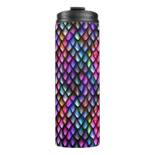 Rainbow Dragon Scales Thermal Tumbler Thermosbeker