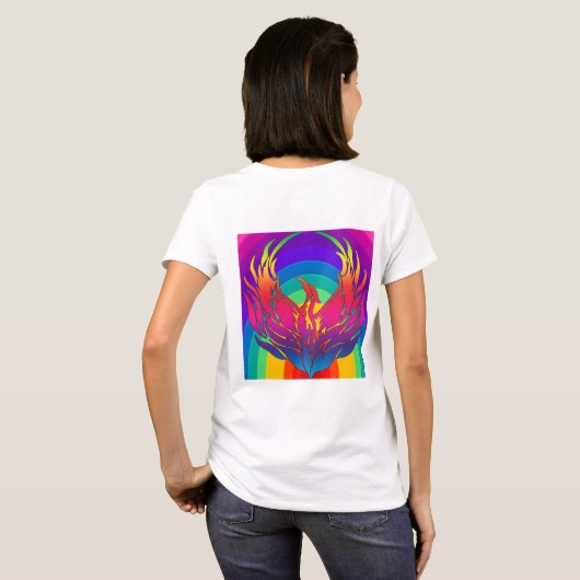 Rainbow Dragon T-shirt (Achterkant volledig)