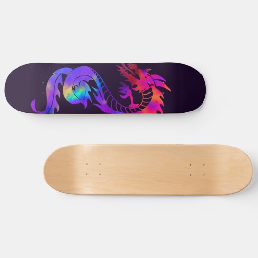 Rainbow Dragon Tattoo Skateboard (Horizontaal)