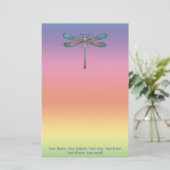 Rainbow Dragonfly Briefpapier (Staand voorkant)