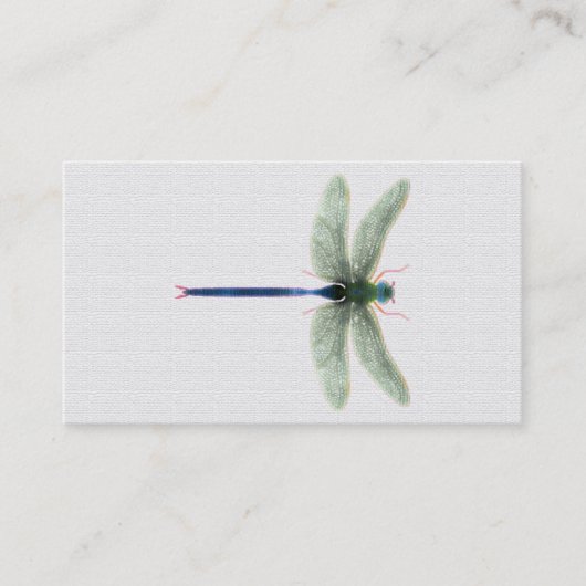 Rainbow Dragonfly Cartes de visite personnalisable (Devant)