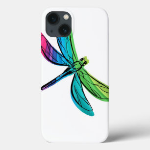 Rainbow Dragonfly iPhone 13 Hoesje