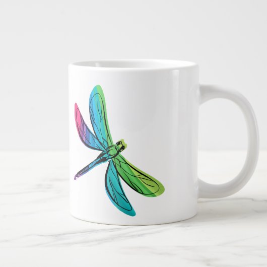 Rainbow Dragonfly Jumbo Beker (Rechts)
