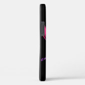 Rainbow Dragonfly op Black Hoesje-Mate iPhone Case (Achterkant / Rechts)