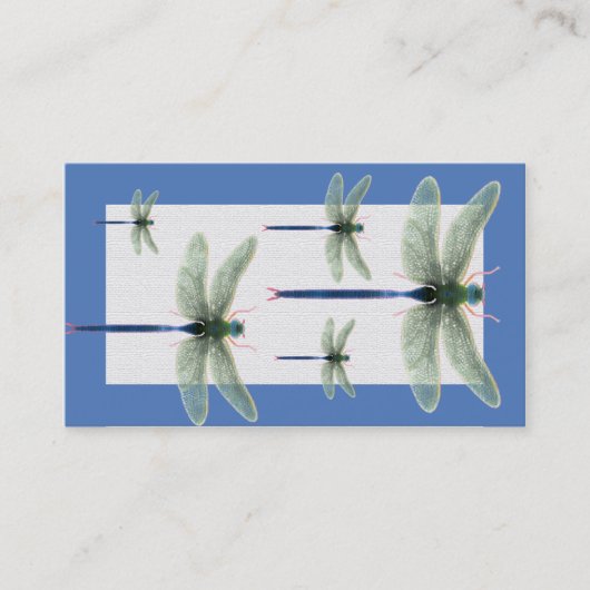 Rainbow Dragonfly Visitekaartjes (Voorkant)