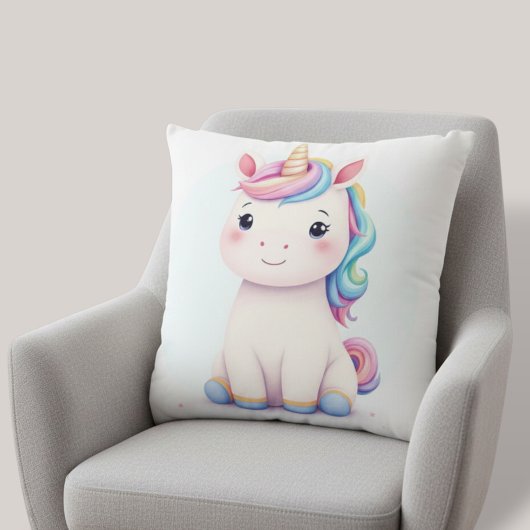 Rainbow Dream Unicorn Coussin