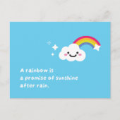 Rainbow Dreams dans une carte postale Ciel Nuageux (Devant)