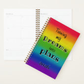 Rainbow Dreams into Plans Personal Planner (Devant avec enveloppe)