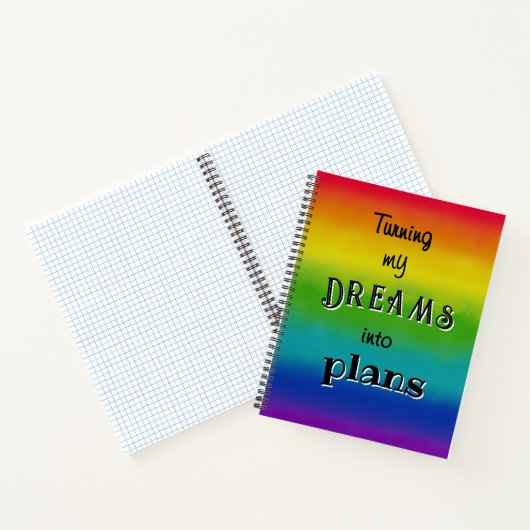 Rainbow Dreams plans Customize Notebook Journal (Intérieur)