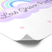 Rainbow Dreams Wall Art Psalm 28:7 print 2of 3 (Hoek)