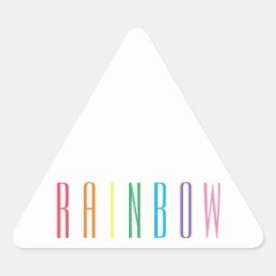 RAINBOW Driehoek Stickers