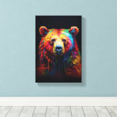 Rainbow Drip Beer Canvas Afdruk (Insitu (Houten vloer))