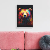 Rainbow Drip Beer Canvas Afdruk (Insitu (Woonkamer))