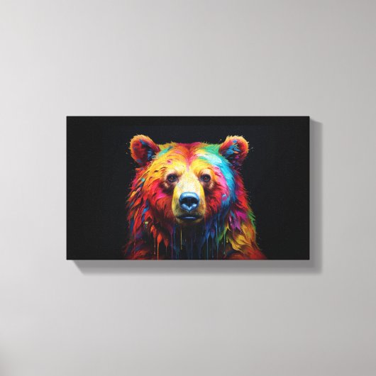 Rainbow Drip Beer Canvas Afdruk (Voorkant)