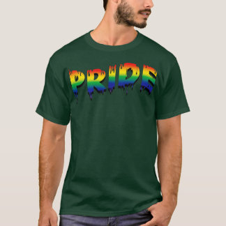 Rainbow Drip Pride Vlag T-shirt