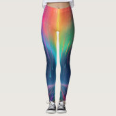 Rainbow Drip Trip Leggings (Voorkant)