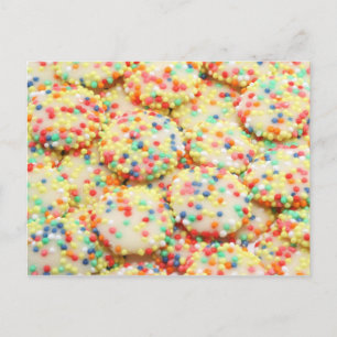 Rainbow Drops Wit Chocolade Snoep Briefkaart